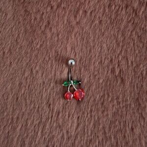 🍒 cherry belly ring 🍒